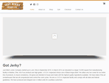 Tablet Screenshot of justmikesjerky.com